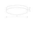 Lampa sufitowa/plafon 2-punktowy KASAI IP20 satynowy srebrny