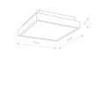 Plafon łazienkowy BASSA LED 4000K IP44 chrom