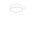 Lampa sufitowa/plafon łazienkowy MALAKKA LED IP44 4000K biały/chrom