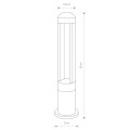 Lampa zewnętrzna stojąca MONTERREY LED czarny