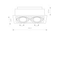 Lampa punktowa podtynkowa DOWNLIGHT II ES111 czarny