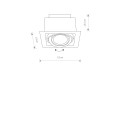 Lampa punktowa podtynkowa DOWNLIGHT I ES111 czarny