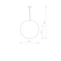 Lampa wisząca zewnętrzna IP65 CUMULUS L 