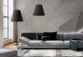 Lampa podłogowa z abażurem MOSS czarny