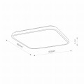 Plafon AGNES SQUARE LED 3000K IP44 biały