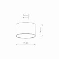 Kinkiet elewacyjny ELLIPSES LED 3000K IP54 czarny