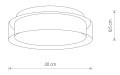 Plafon łazienkowy PAN LED S 4000K IP44 transparentny/chrom