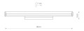 Kinkiet ION LED L 3000K IP20 transparentny/chrom