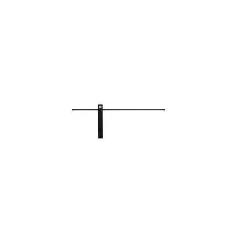Kinkiet minimalistyczny IMPULSE LED S czarny