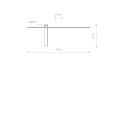 Kinkiet minimalistyczny IMPULSE LED S czarny