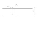 Kinkiet minimalistyczny IMPULSE LED M czarny