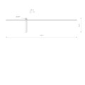 Kinkiet minimalistyczny IMPULSE LED L czarny