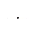 Kinkiet nowoczesny PIN LED M czarny