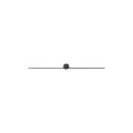 Kinkiet nowoczesny PIN LED M czarny