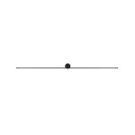 Kinkiet nowoczesny PIN LED L czarny