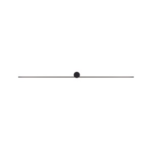 Kinkiet nowoczesny PIN LED L czarny