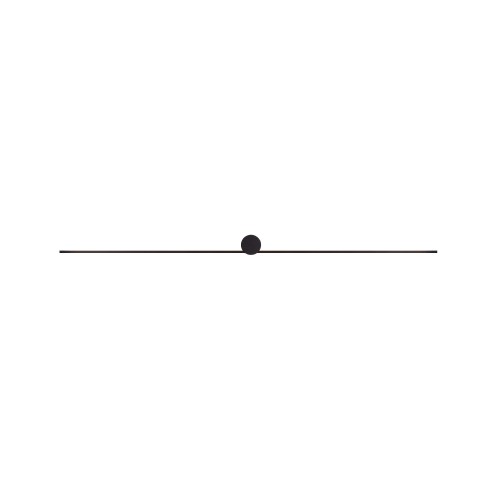 Kinkiet nowoczesny PIN LED L czarny