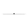 Kinkiet nowoczesny PIN LED L czarny