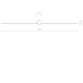 Kinkiet nowoczesny PIN LED L czarny