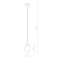Lampa wisząca 1-punktowa ICE EGG A czarny