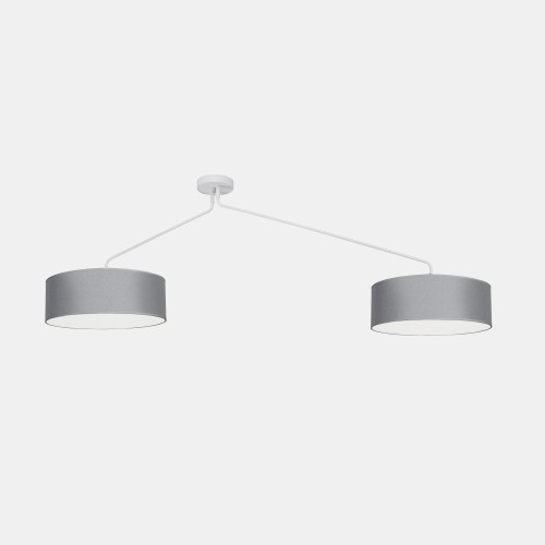Lampa sufitowa z abażurami FALCON szary