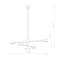 Lampa wisząca ORBIT IV czarny
