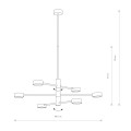 Lampa wisząca ORBIT VI biały