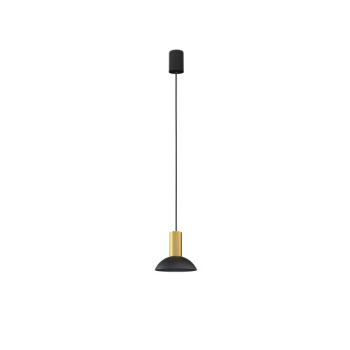 Lampa wisząca 1-punktowa HERMANOS C czarny/mosiądz