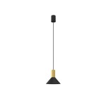 Lampa wisząca 1-punktowa HERMANOS A czarny/mosiądz