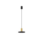 Lampa wisząca 1-punktowa HERMANOS B czarny/mosiądz
