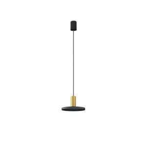Lampa wisząca 1-punktowa HERMANOS B czarny/mosiądz