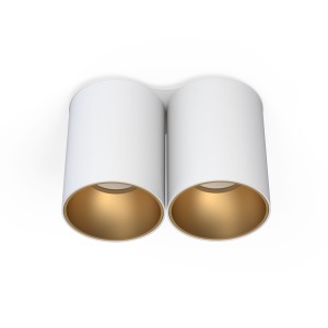 Lampa punktowa natynkowa EYE TONE II biały/złoty