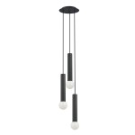 Lampa wisząca 3-punktowa BATON czarny