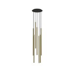 Lampa wisząca LASER 1000 VII mosiądz/czarny