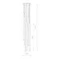 Lampa wisząca LASER 1000 VII mosiądz/czarny