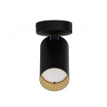 Lampa sufitowa 1-punktowa MONO czarny/złoty