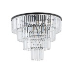 Lampa sufitowa kryształowa CRISTAL L transparentny/czarny