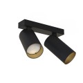 Lampa sufitowa 2-punktowa MONO czarny/złoty