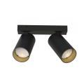 Lampa sufitowa 2-punktowa MONO czarny/złoty