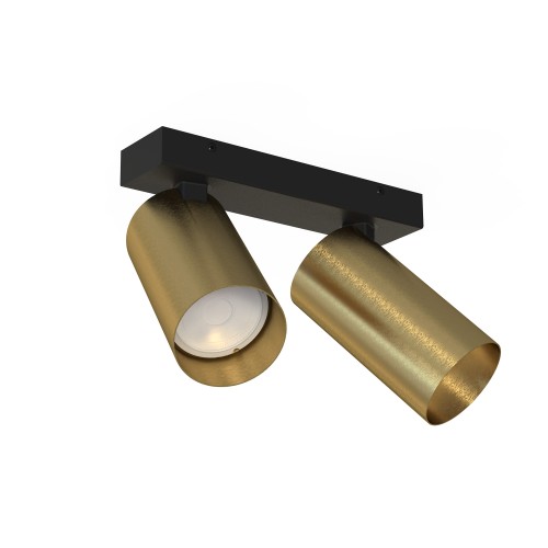 Lampa sufitowa 2-punktowa MONO mosiądz
