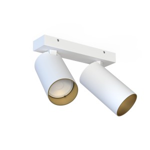Lampa sufitowa 2-punktowa MONO biały/złoty