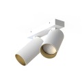 Lampa sufitowa 2-punktowa MONO biały/złoty