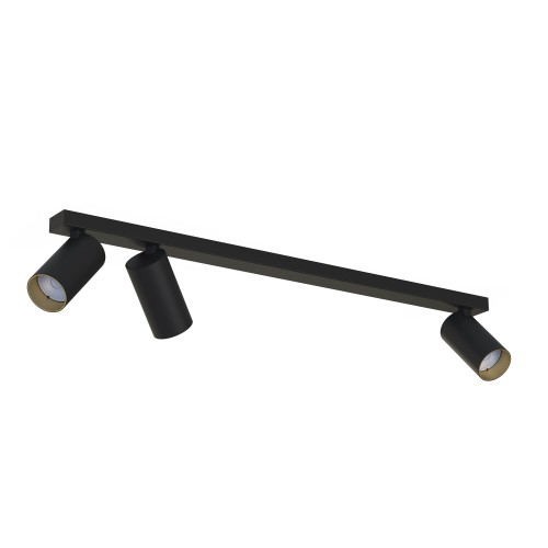 Lampa sufitowa 3-punktowa MONO czarny/złoty