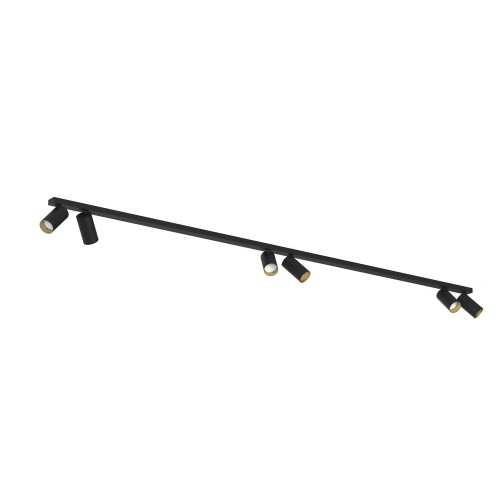 Lampa sufitowa 6-punktowa MONO czarny/złoty