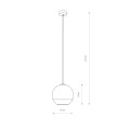 Lampa wisząca 1-punktowa GLOBE PLUS S chrom