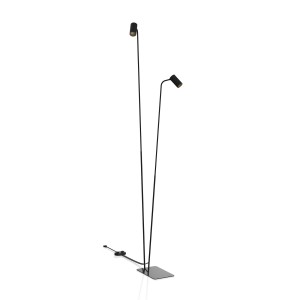 Lampa podłogowa MONO II czarny/złoty