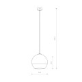 Lampa wisząca 1-punktowa GLOBE PLUS M chrom