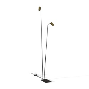 Lampa podłogowa MONO II mosiądz/czarny
