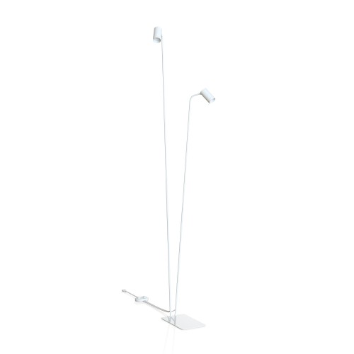 Lampa podłogowa 2-punktowa MONO biała