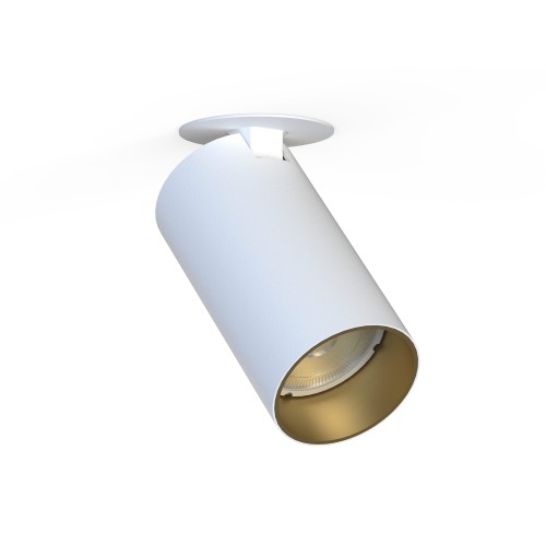 Lampa podtynkowa 1-punktowa MONO SURFACE biały/złoty